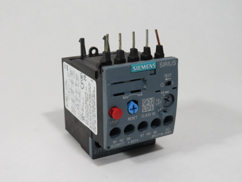 Siemens 3RU2116-1EB0 Overload Relay 2.8-4A 690V 1NO 1NC USED