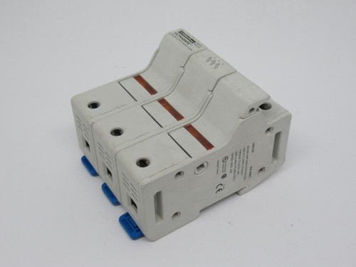 Ferraz Shawmut US3J3I Fuse Block w/ Indicator 30A 600V 3-Pole *LOT OF 2* USED