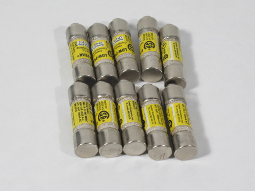 Cooper Bussmann LP-CC-2-1/4 Low-Peak Time Delay Fuse 2-1/4A *LOT OF 10* USED