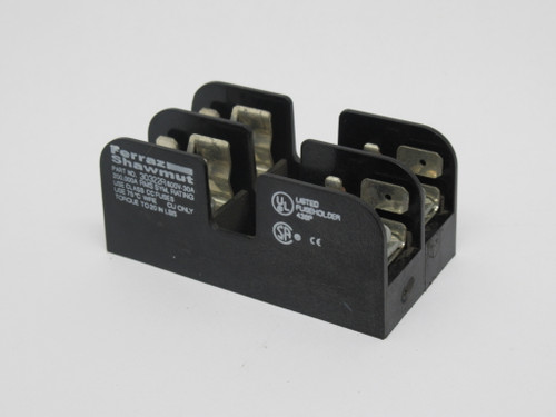 Ferraz Shawmut 30322R Fuse Block 30A 600V 2-Pole USED