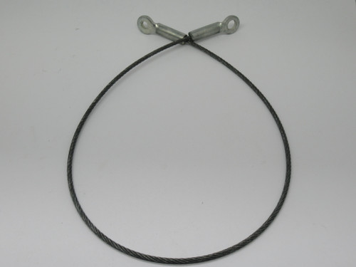 Tennant 73261 Galvanized Cable 0.19"Diameter 38.3"L 0.38 Eye/1.50 Eye NWB