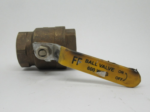 Generic 600WOG Ball Valve FF Lever 2"NPT 600WOG *DAMAGED HANDLE* USED