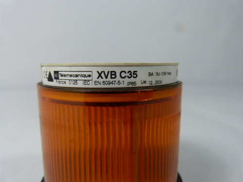 Telemecanique XVB-C35 Orange Stack Light No Bulb USED