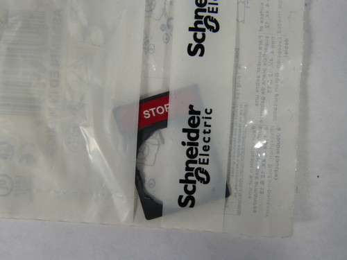 Telemecanique ZBY2304 Legend Plate *STOP* ! NWB !