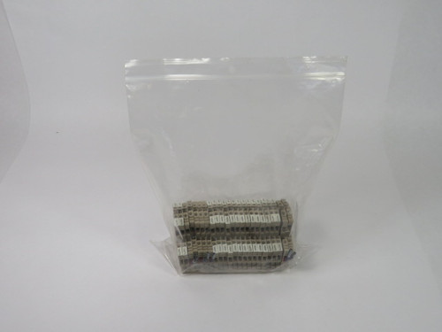 Weidmuller WDK2.5 Terminal Block Lot of 20 BEIGE USED