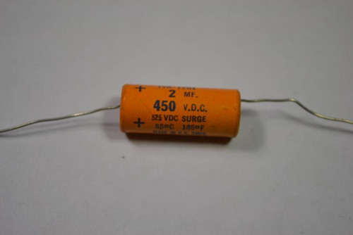 Sprague TVA-1701 Capacitor 2uf 450V ! NOP !