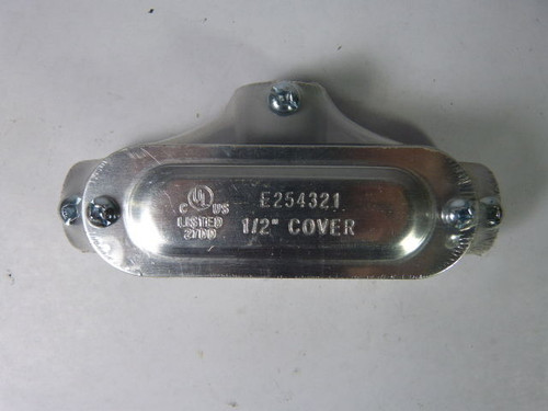 Generic E254321 Type T Conduit Body 1/2" with Cover NOP