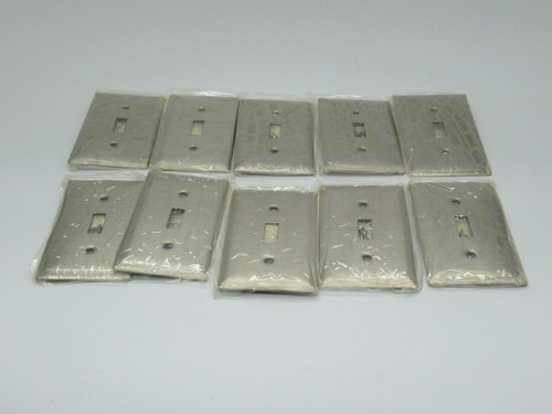 Hubbell S1 Single Gang Toggle Switch Wall Plate 10-Pack  ! NEW !
