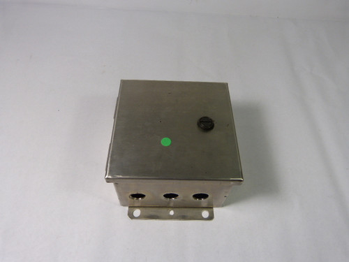 BEL S060604SS Solid Cover Hinged Enclosure 1/4 Turn USED