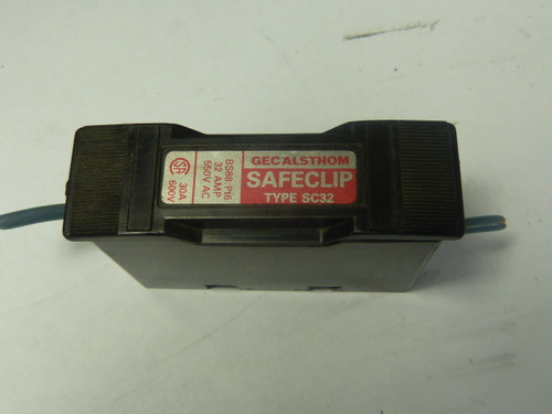 Gec Alsthom SC32H Fuse Holder 32A 550V 1P Black Front-Connection USED