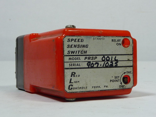 Red Lion Controls PRSP-001L Speed Sensing Switch 115V 10A USED