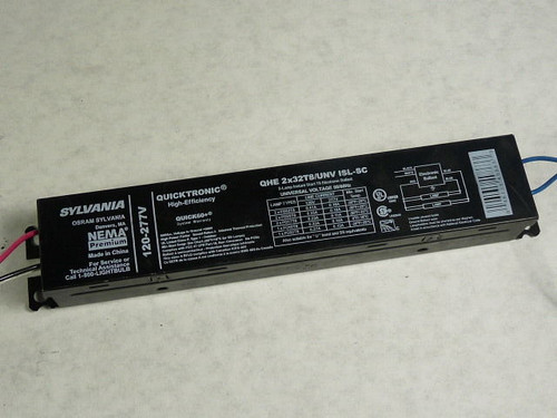 Sylvania QHE2X32T8/UNVISL-SC Fluorescent Ballast T8 32W 120-277V USED