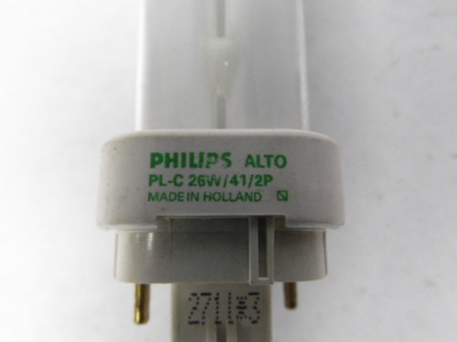 Philips PL-C26W/41/2P Compact Fluorescent Bulb 26.5W 0.335A USED