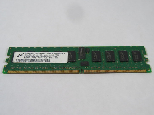 Micron Tech MT18HTF6472DY-40EB2 Ram 512MB USED