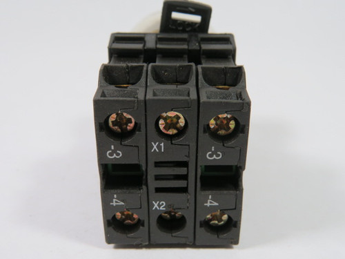 ABB MP3-42C20L2 Push Button 240V 2NO Clear Extended w/Guard USED