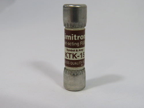 Limitron KTK-15 Fast Acting Fuse 15A 600V USED