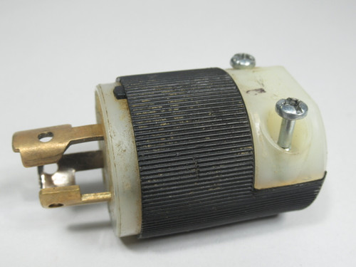 Hubbell HBL4720CCN Twist-Lock Plug 15A 125V 3 Wires 2 Poles USED