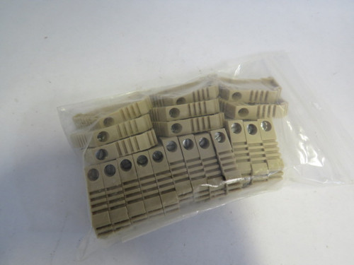 Klemsan KD-3 End Bracket 8mm - Beige Lot of 20 USED