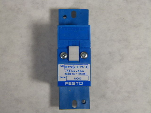 Festo 10772 J-3-PK-3 Pneumatic Valve USED