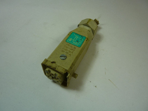 Hartling HAN4A-F Thermocouple Connector 10 Amp USED