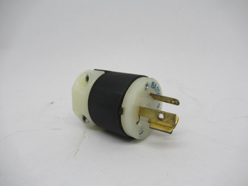 Hubbell HBL4570C Twist Lock Plug 15A 250V 3W 2P USED