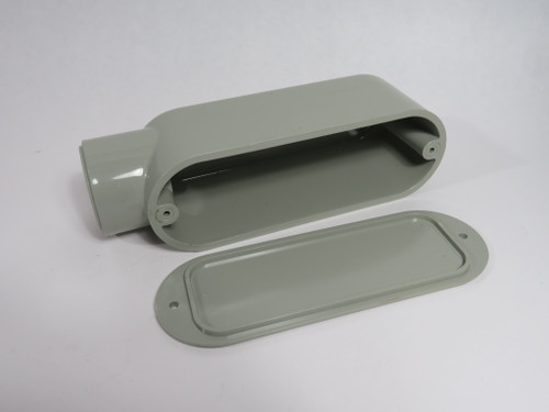 Kraloy E20715 Conduit Body 1-1/2" w/ 1-1/4” Cover *No Screws/Dmg Gasket* NOP