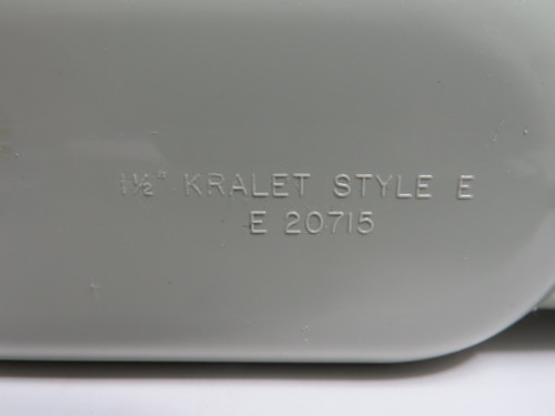 Kraloy E20715 Conduit Body 1-1/2" w/ 1-1/4” Cover *No Screws/Dmg Gasket* NOP