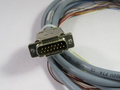 Amphenol DAP15P065TXLF D-Sub Connector 15Pin 1000Vrms 50Hz Rating 10’9” L USED