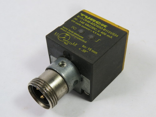 Turck BI15-CK40-ADZ40X2-B1131/S34 Sensor 140VAC USED