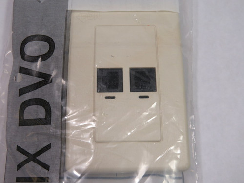 Nordx AX100348 2 Port Data Voice Modular Flush Mount ! NWB !