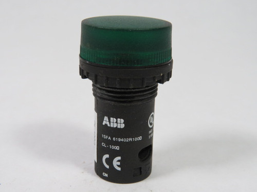 ABB CL-100G Green Pilot Light Barrel USED