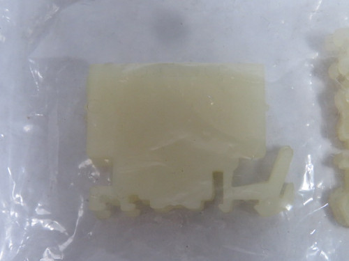 Square D 9080-GP6B Terminal Block End Barrier Lot of 7 CLEAR USED