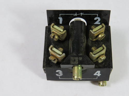 Square D 9001-KA1 Contact Block Series F 1C/O 250V USED