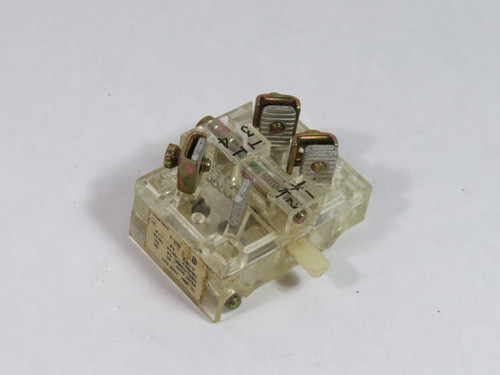 Square D 9001-KA1 Ser G Contact Block 6A 600V 1NO 1NC USED