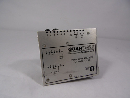 Quartech 8550 Power Supply 115/230VAC 1.25amp USED