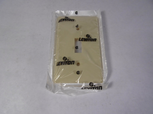 Leviton 701-86001 Ivory Toggle Switch Wall Plate 1 Gang 25-Pack NOP
