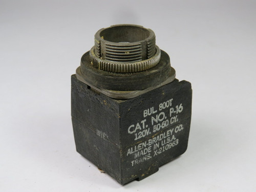 Allen-Bradley 800T-P16 Old Style Pilot Light 120VAC 50/60Hz No Lens USED