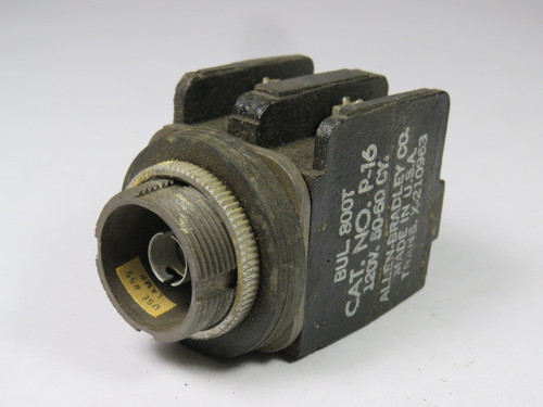 Allen-Bradley 800T-P16 Old Style Pilot Light 120VAC 50/60Hz No Lens USED
