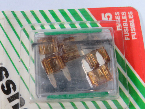 Napa 782-2087 Automotive Fuse 5A 32V 5-Pack ! NEW !