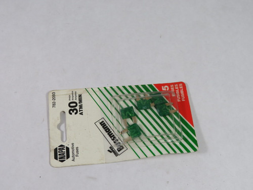 Napa 782-2093 Automotive Fuse 30A 32V 5-Pack ! NEW !