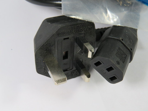 Interpower International Cordset F/U In UK/Ireland 10A 250V 8ft-3" Length NOP
