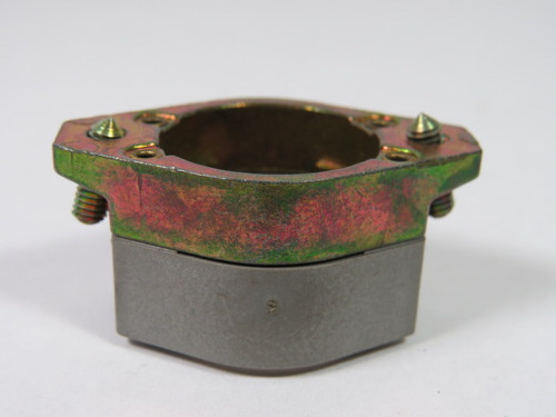 EAO 704.960.5 Mounting Bayonet Flange Snap-On Grey USED