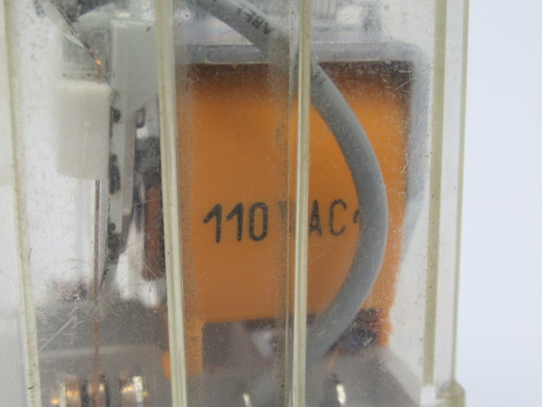 Finder 62.32.8.110.0000 Relay Coil 110VAC 10A 250/380VAC 8 Blade USED