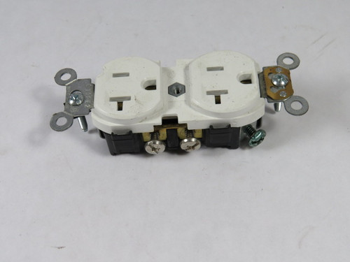 Leviton 5352-I Duplex Receptacle 20A 125V 3W 2P USED