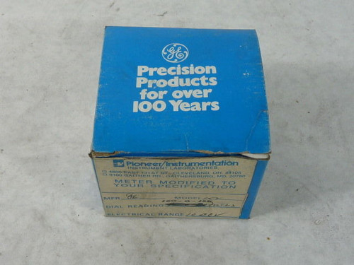 General Electric 50-152119FAZZ6 Panel Meter Range 100-0-100 MILS 10DCV ! NEW !
