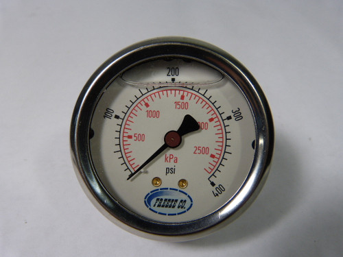 FREEZE CO. 4393186 400psi/kPa Gauge 2.5" ! NEW !