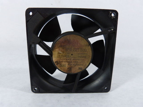 Mineba 4715PS-22T-B30 Flowmax Single Phase 14/13W Fan 220VAC USED