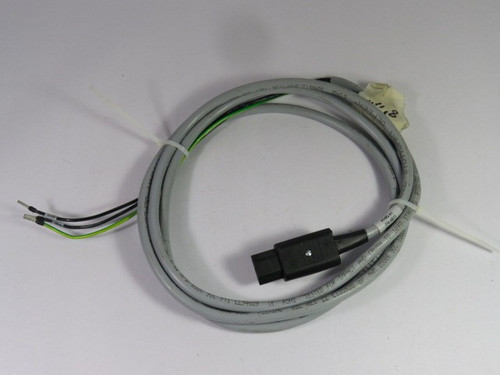 Schurter 4782 Straight Plug Connector 10/15A 250VAC 50/60Hz 8’5” Cable USED