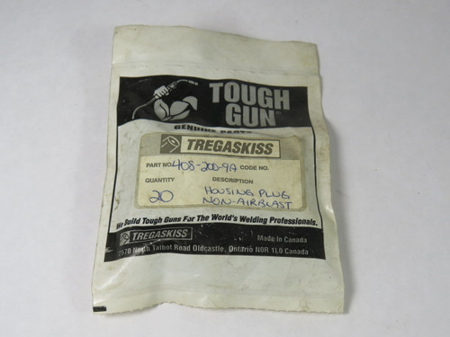Tregaskiss 408-200-9A Non-Airblast Housing Plug Pack Of 20 ! NWB !