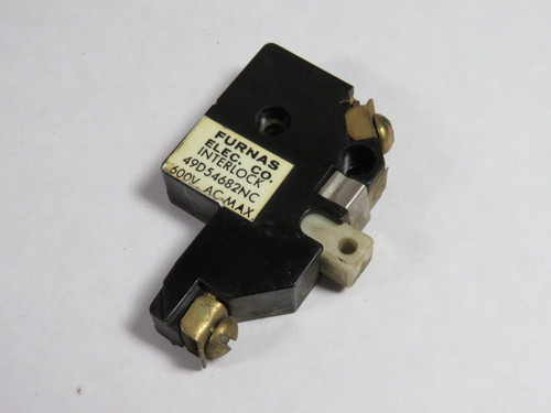 Furnas Elec. Co. 49D54682NC Aux. Contact, Side Mounted, Class 16 & 42 USED